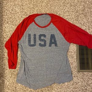 4th of July 3/4 sleeve tshirt